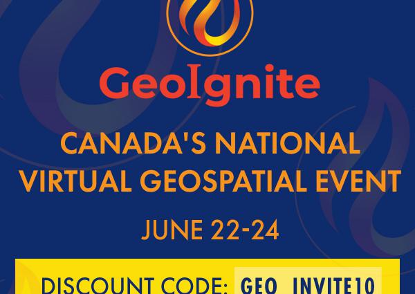 GeoIgnite Online 2020: L'événement géospatial virtuel national du Canada